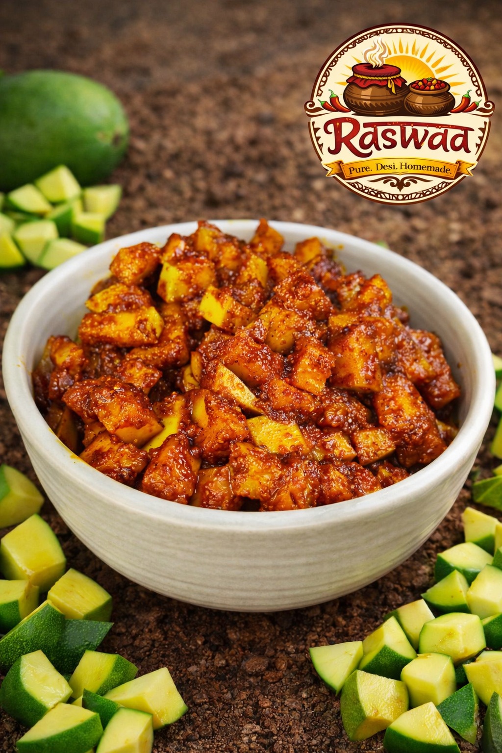 Homemade Cut mango pickle 250 grams